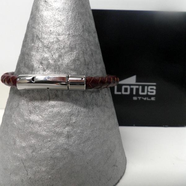 Bracelet Lotus Cuir Marron LS1119-2/2