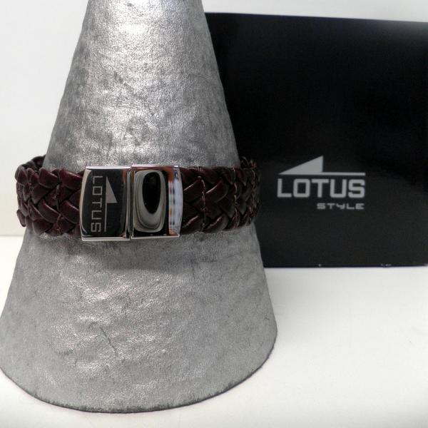 Bracelet Lotus Cuir Marron LS1206-2/2